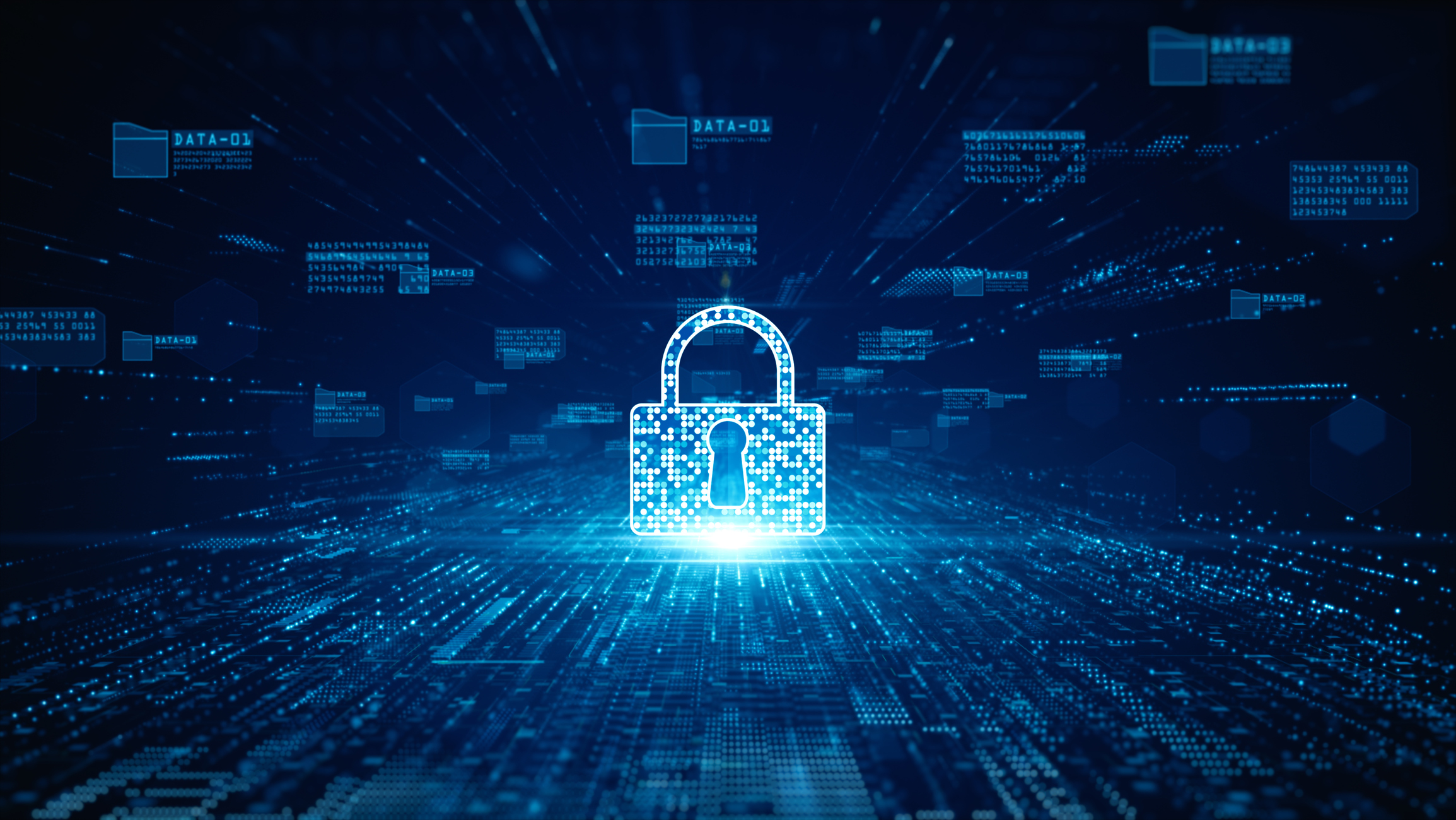 digital image of a padlock
