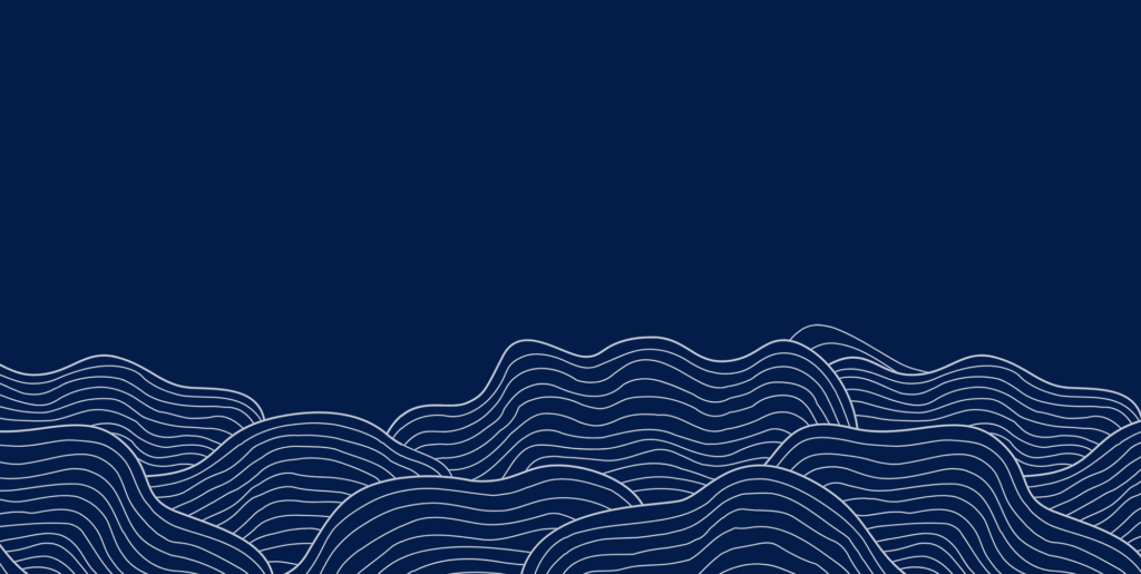 wave white on navy