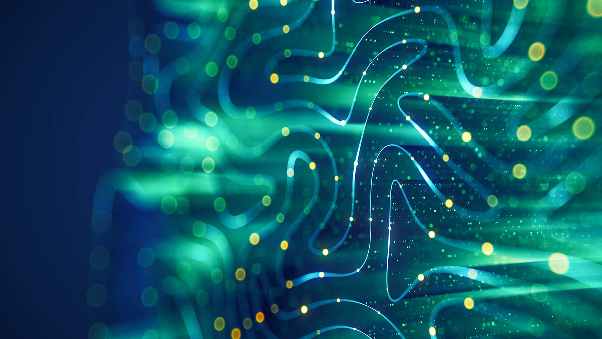 Abstract Networking image with a blue background