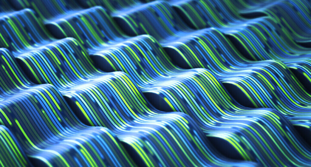 An abstract image of data cables